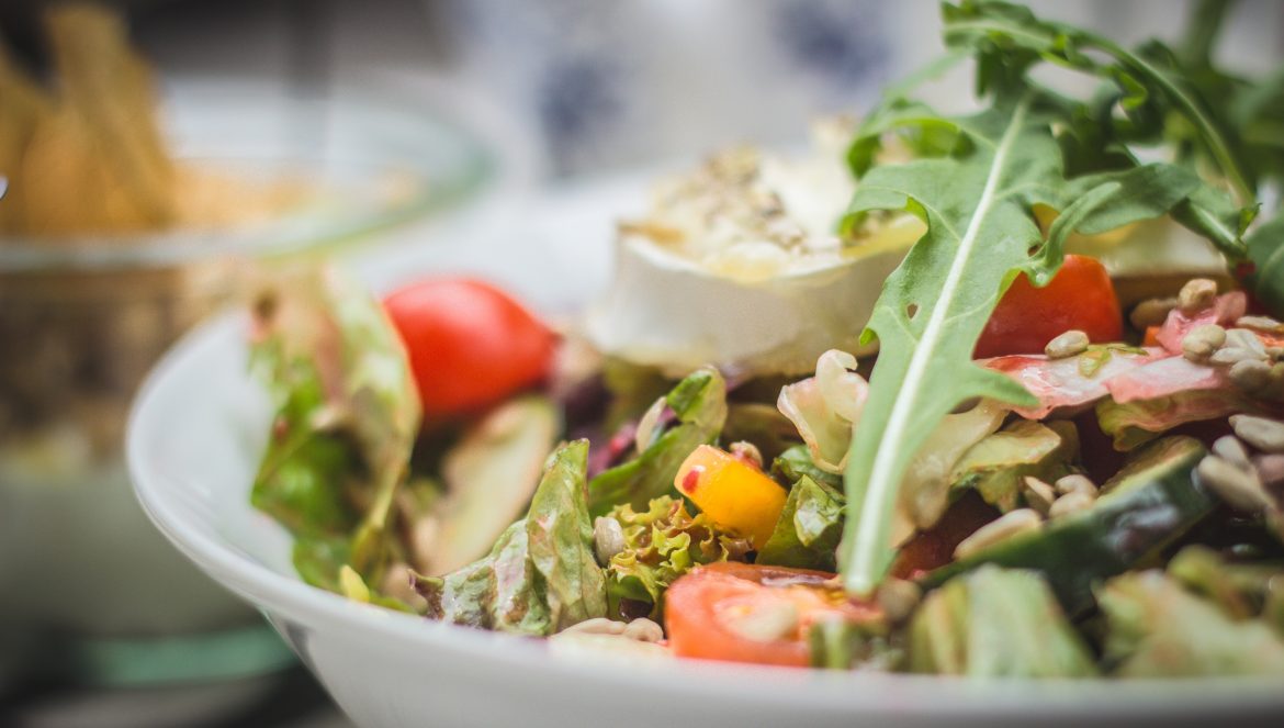 vegan guide to spain salad with veggies, vegetables